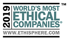 Awarded one of the World's Most Ethical Companies 2015, 2014 and 2013 from www.ethisphere.com