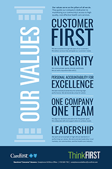 CareFirst mission statement and values