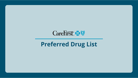 CareFirst - Preferred Drug List
