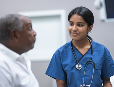 Female Doctor and Patient